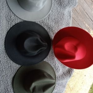 4 fedora hats